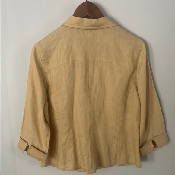 Style & Co Collection Beige Button-Up Blouse Sz 10P - Picture 3 of 4